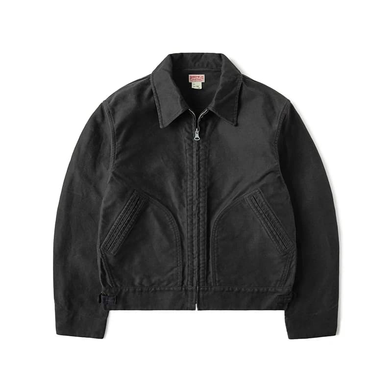 Veste Cossack robuste en moleskin Bronson, style vintage, pour homme, coupe courte, en coton, pour l