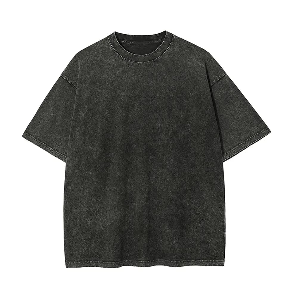 T-shirt Unisexe Été 2026 Anime Pokémon Pikachu Vintage Délavé Manches Courtes Streetwear Oversize Dé