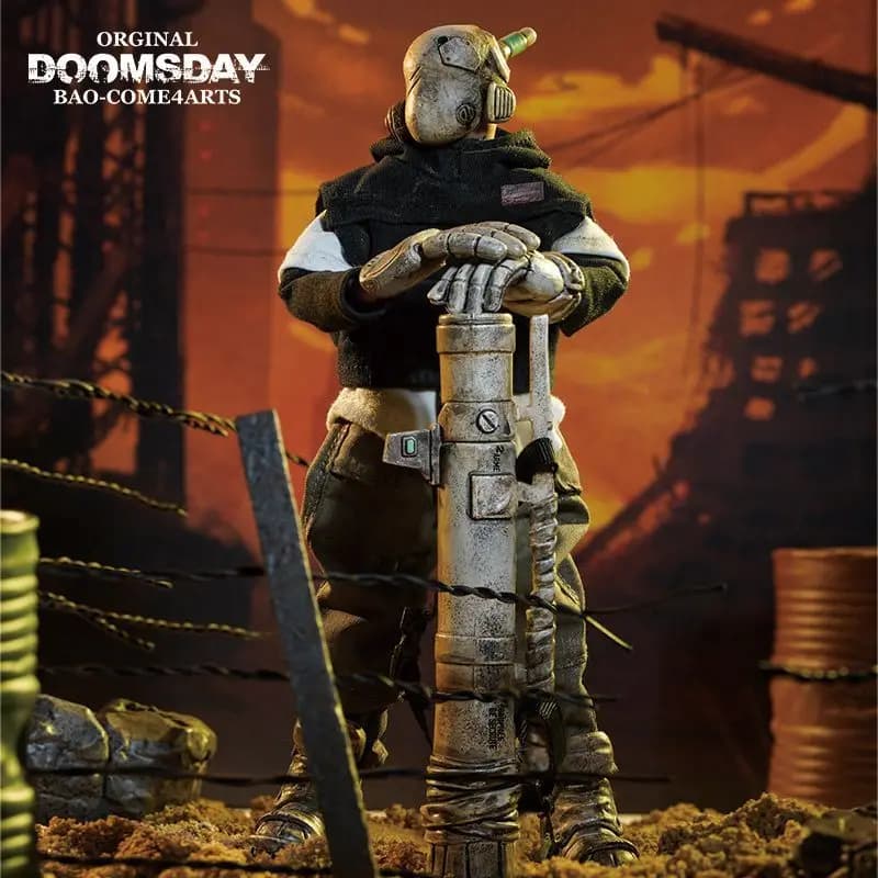 Figurines d'action Come4arts, série Doomsday, boîte lumineuse, figurine mobile à la mode, modèle de 