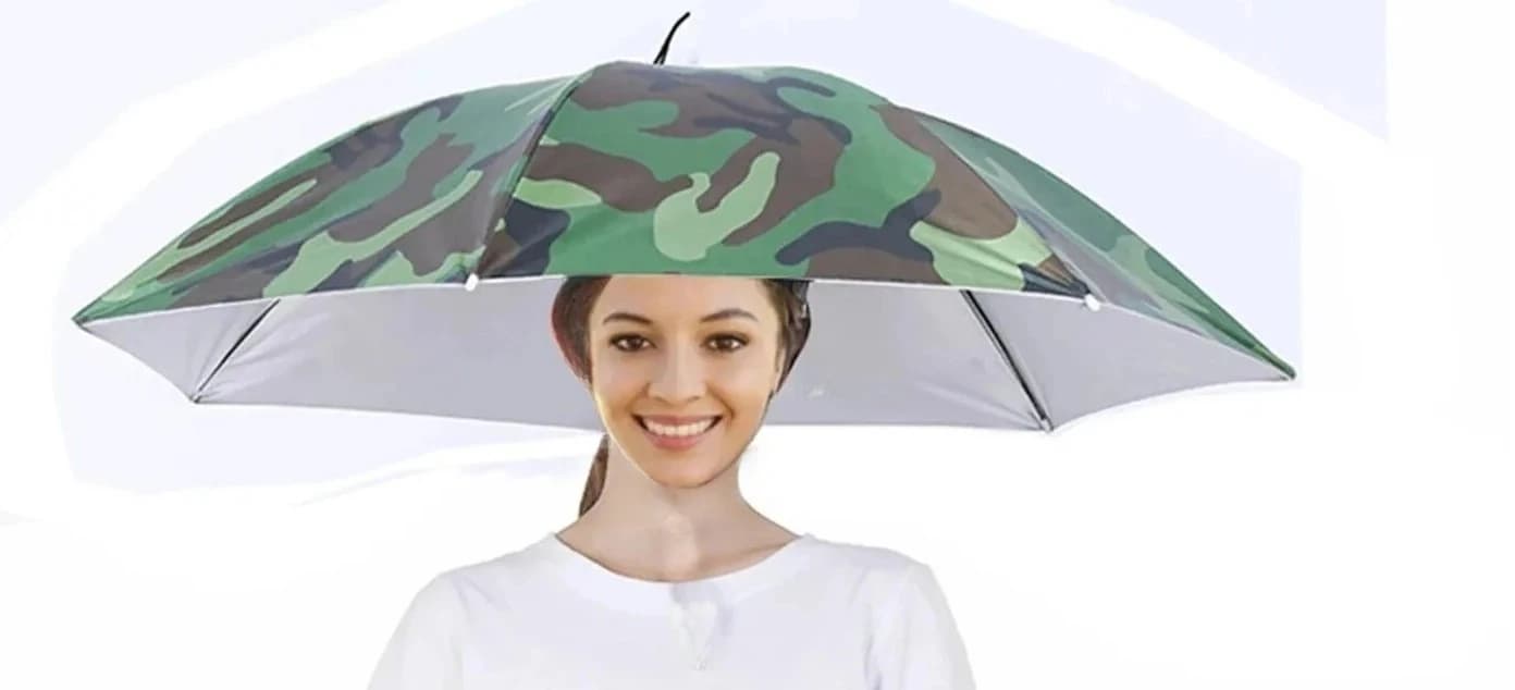 Chapeau parapluie pliable imperméable pour la pluie et le soleil, casquette de pêche, chapeau de pla