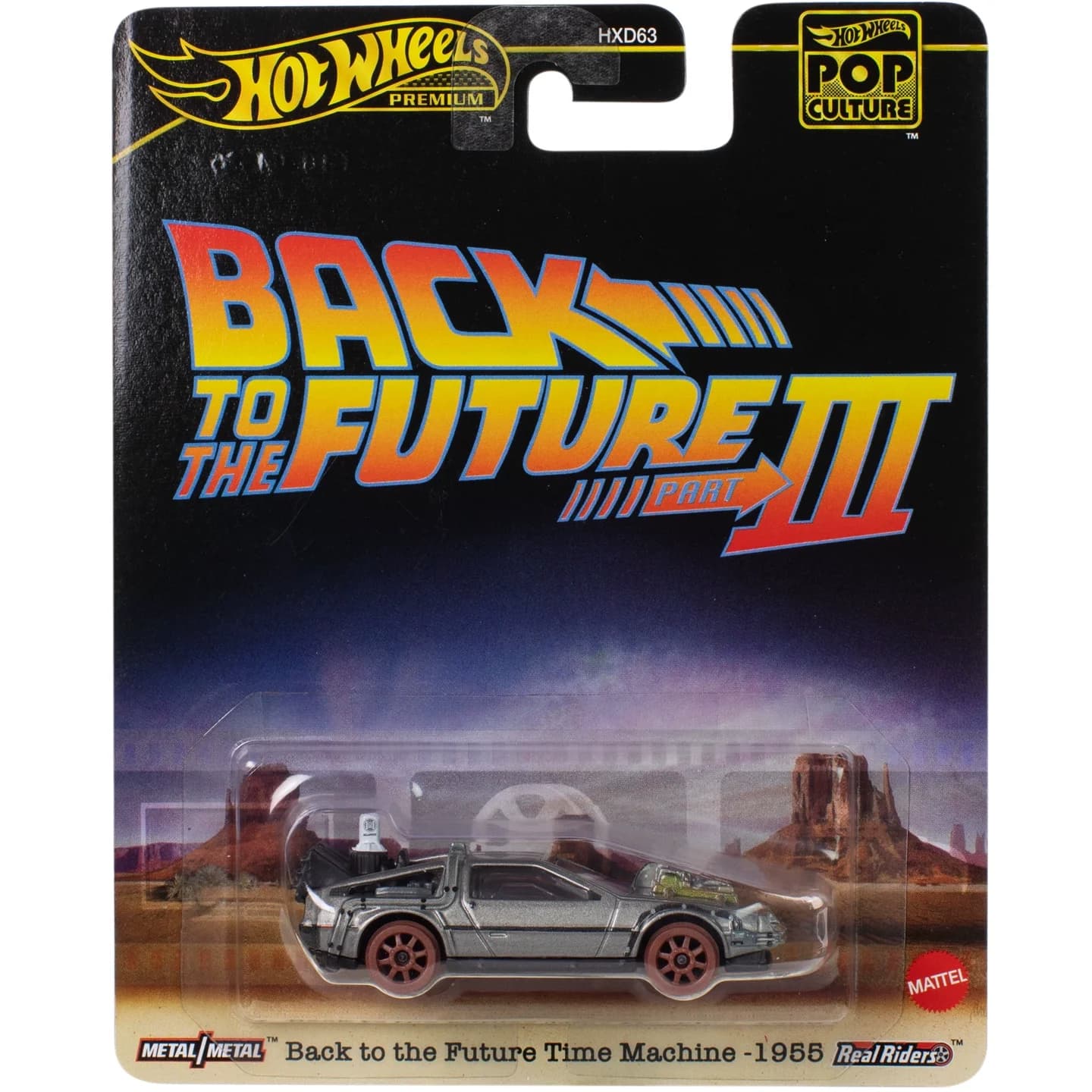 Hot Wheels Premium Pop Culture Retour vers le futur 1955 Machine du temps 1:64 modèle moulé sous pre