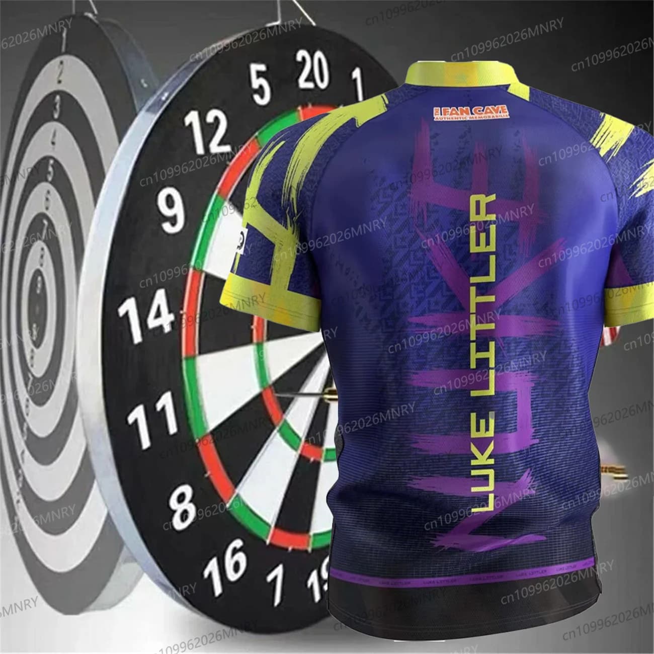 T-shirt sans col Hot Target Luke Littler, impression 3D, sport et loisirs d'automne, séchage rapide,