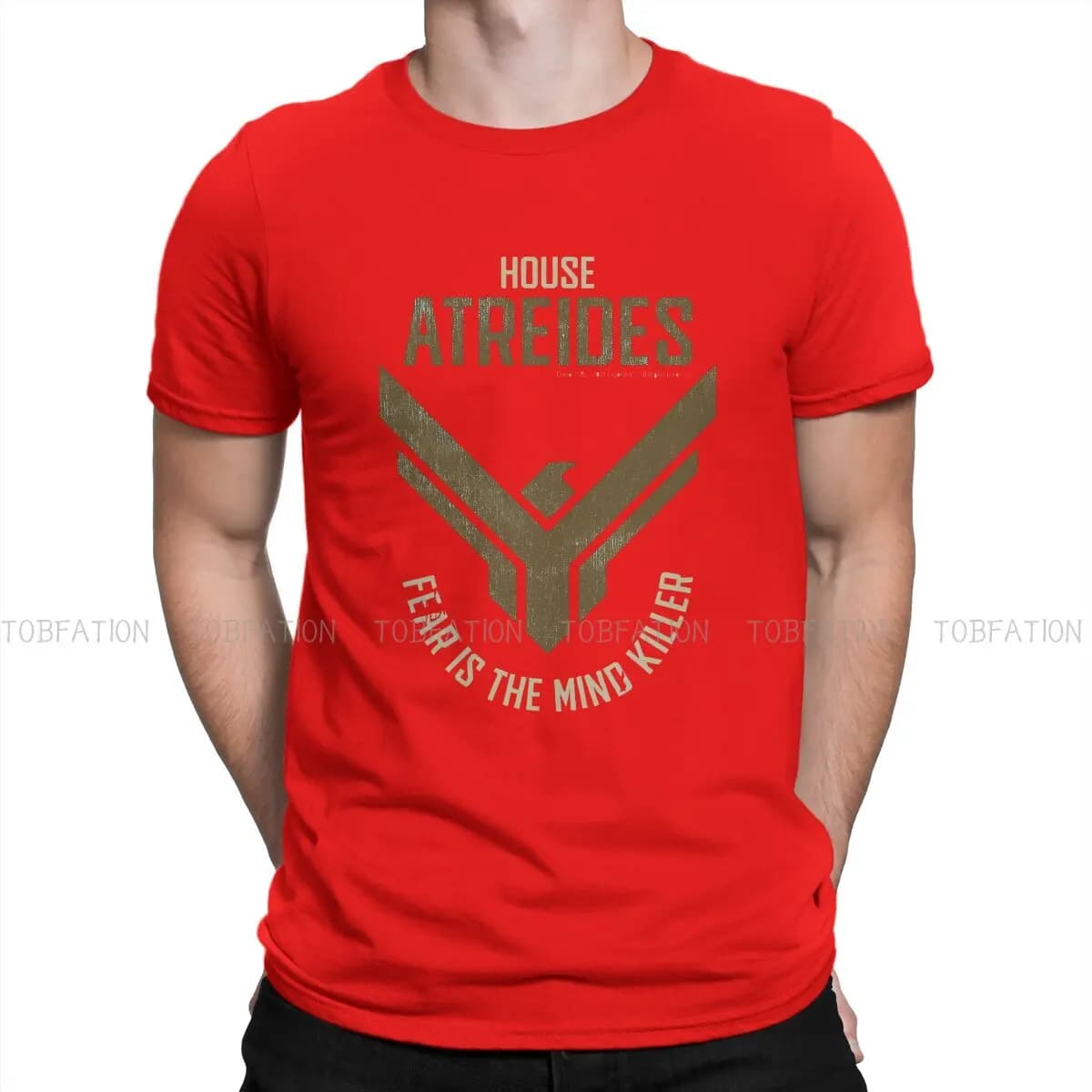 Film Dune House Atreides coton t-shirt Harajuku graphique hommes t-shirt col rond manches courtes