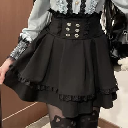 Chemise Jirai Kei, jupe JK, style japonais Lolita Y2K, uniforme scolaire, chemisier, haut, robe, ten