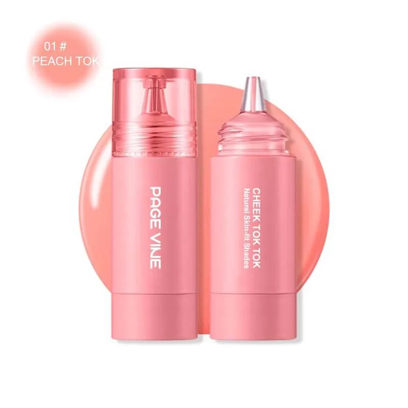 PAGE VINE Blush liquide longue tenue, blush encre velours, illuminateur, rouge naturel mat, maquilla