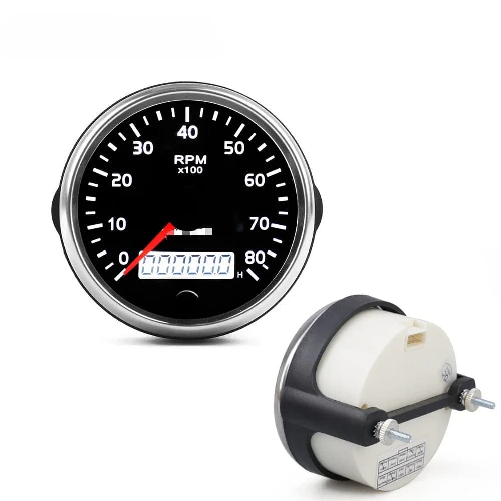 Compteur de vitesse de voiture 12-24V 85MM, jauge de vitesse 220 km/h, odomètre de voiture, Tacometr