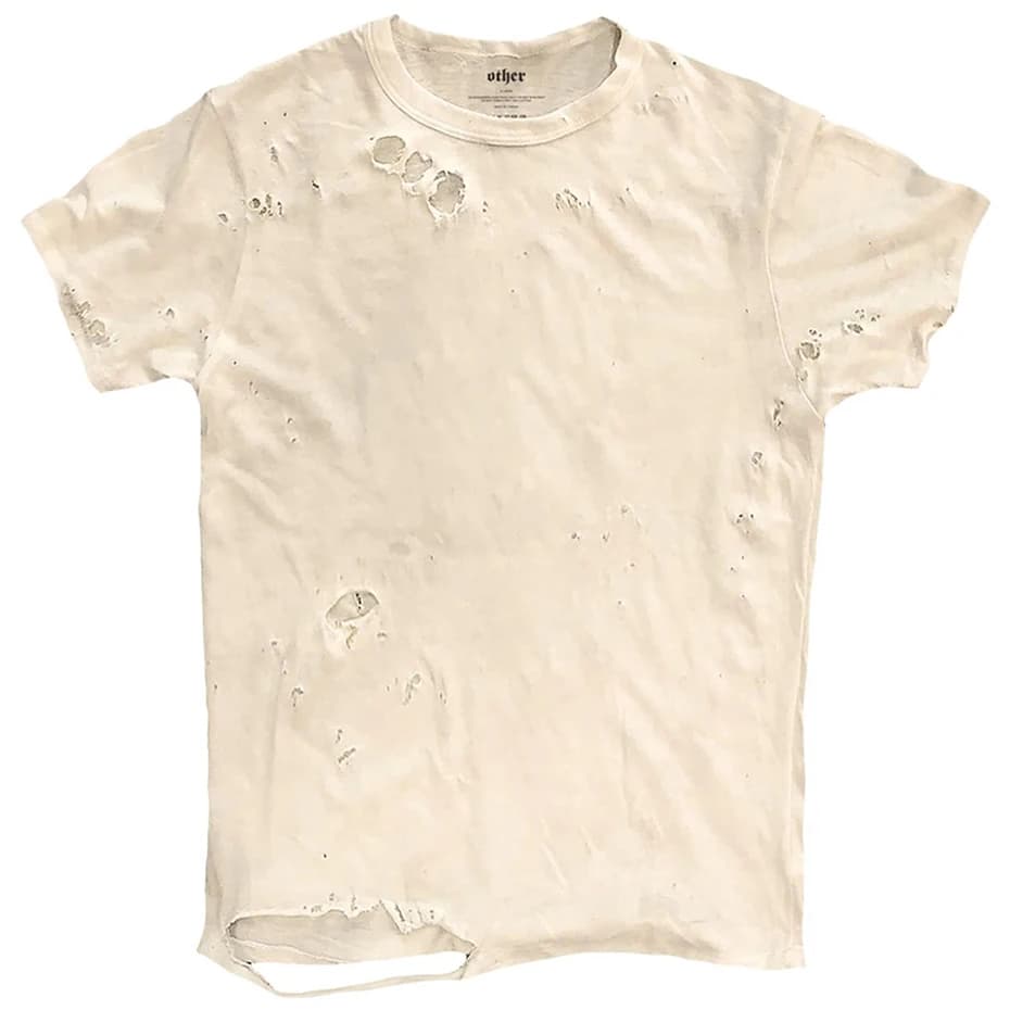 Lèvres graphique déchiré hommes T-shirt été mince T-shirt hauts Streetwear Harajuku Vintage t-shirts
