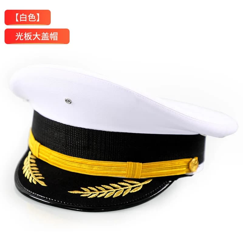 Casquette pilote 2026, chapeau réglable en cuir PU avec badge en métal, casquette d'aviation et de s
