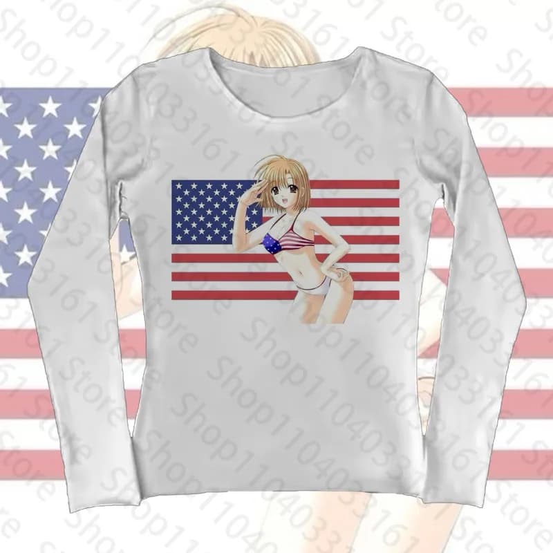 Style américainStar fille Y2k vêtements femmes T-shirts printemps 2025 vêtements esthétiques Kpop mo