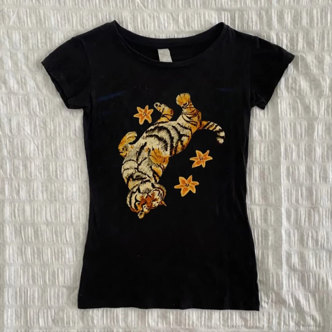 Vêtements Kawaii Esthétique Vintage pour Femmes, Crop Top Années 90, Baby Tees Y2K, T-shirts Femme à