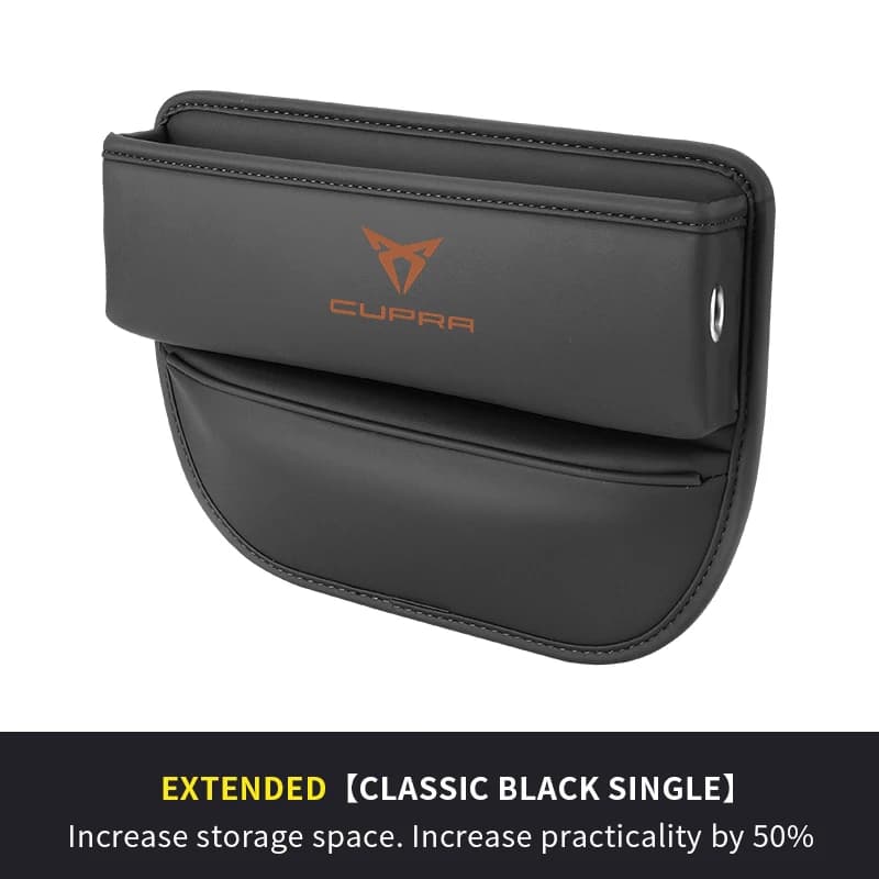 Boîte de rangement multifonctionnelle en cuir pour siège de voiture Cupra Ateca Born Leon IBIZA Rava