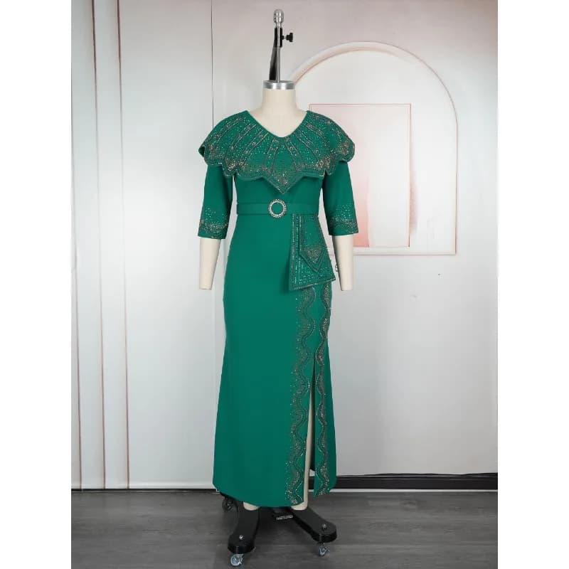 Abayas pour femmes dubaï africain musulman Robe de mode Caftan Marocain robes de soirée Satin Boubou