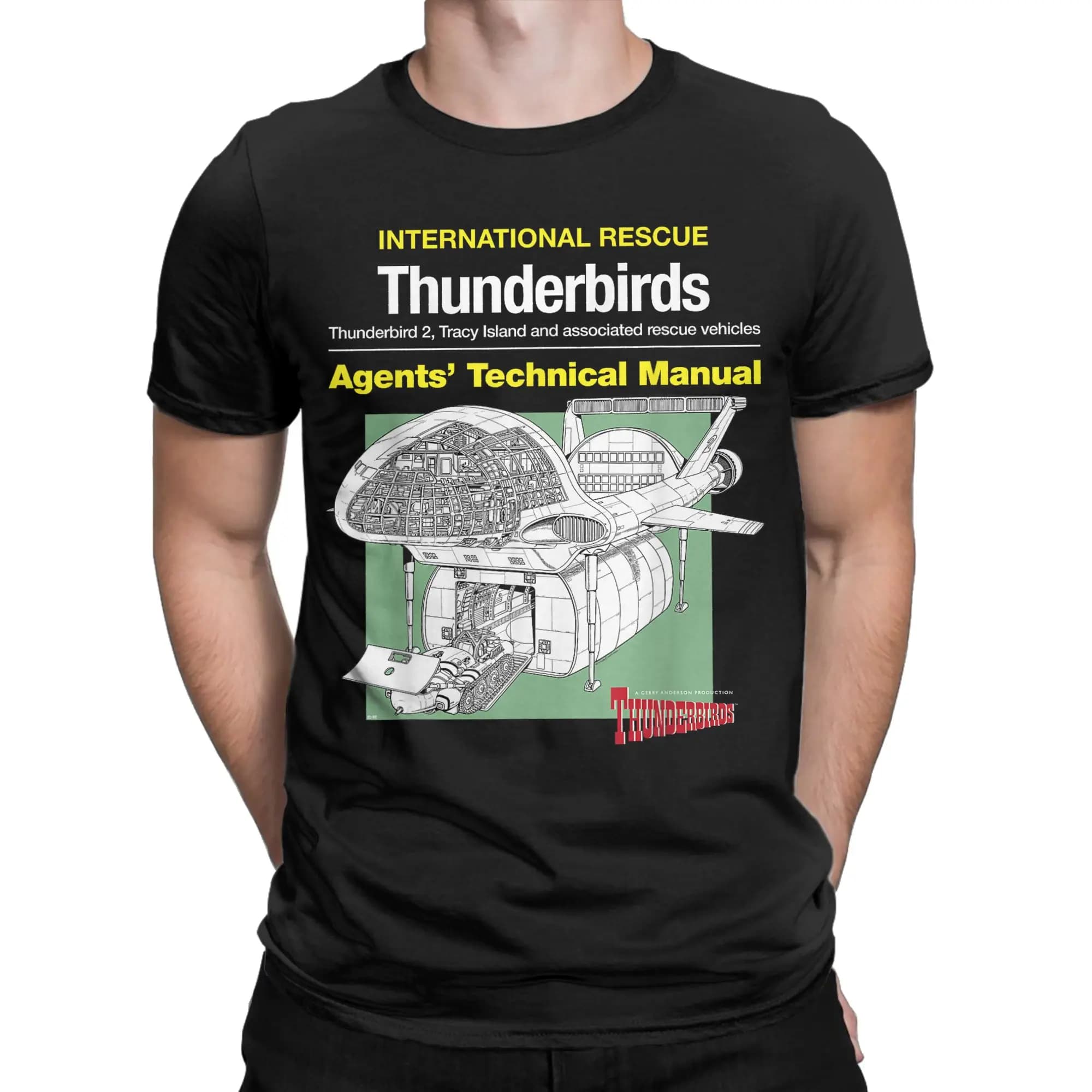 Créatif Thunderbird 2 Firefly Agents manuel technique T-Shirt hommes col rond 100% coton T-Shirt à m