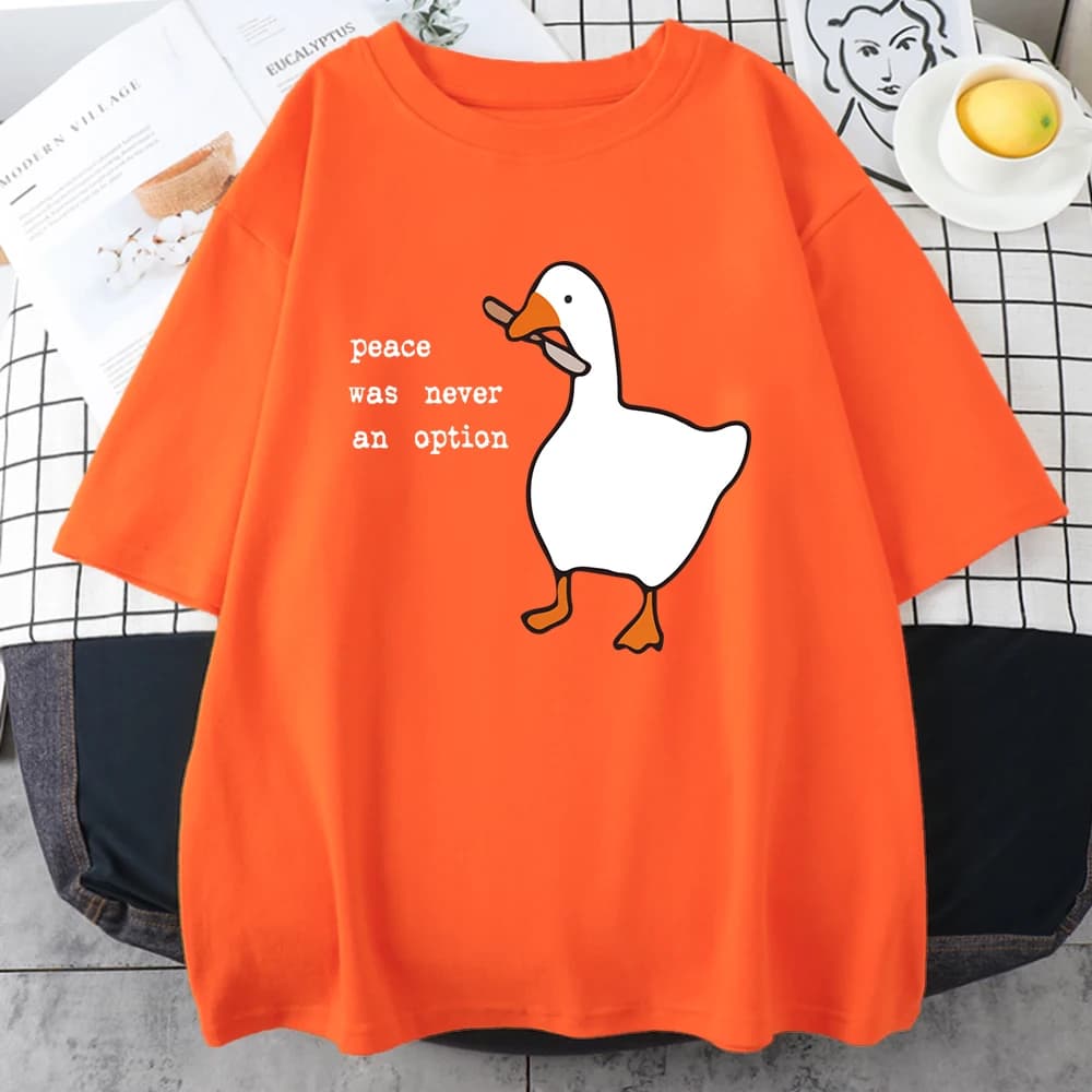 La paix n'était jamais une Option imprime Mans coton T-Shirt vêtements créativité tout-mathématiques