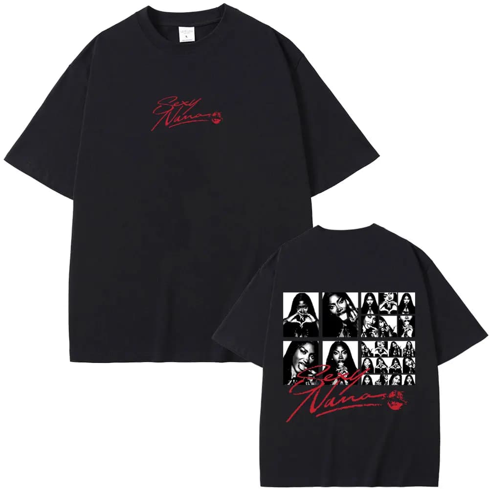 T-shirt graphique sexy Nana du rappeur Aya Nakamura, pour hommes et femmes, mode hip-hop, musique po