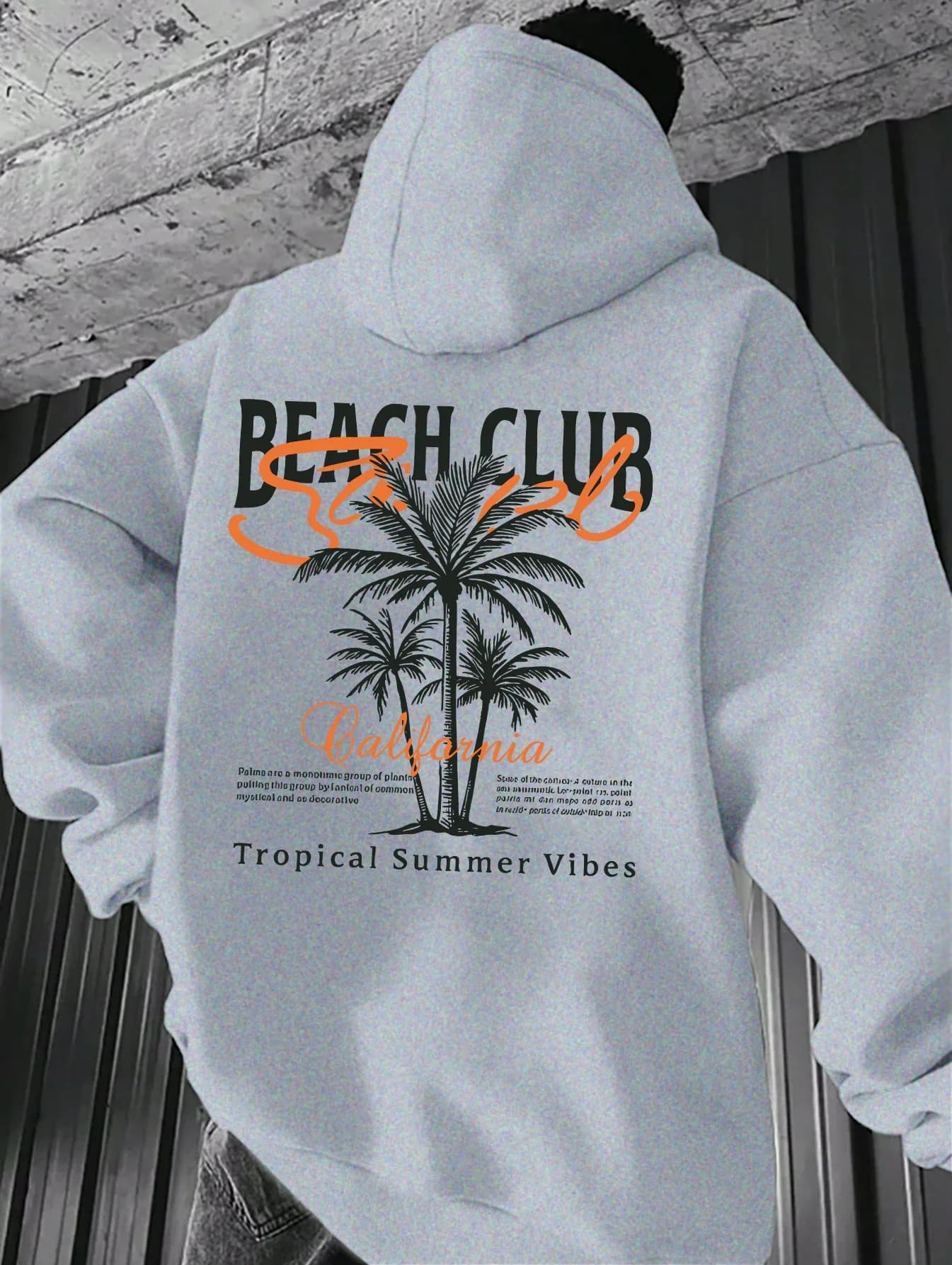 Sweat-shirt décontracté pour homme avec motif de cocotiers