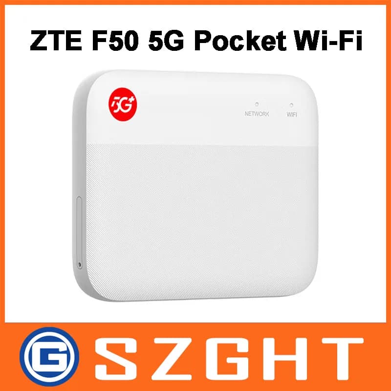 Nouveau ZTE F50 5G Pocket MiFi 5G Sub-6 SA/NSA N1/5/8/28/41/78 4G Cat15 2.4G/5G Wifi (sans batterie)