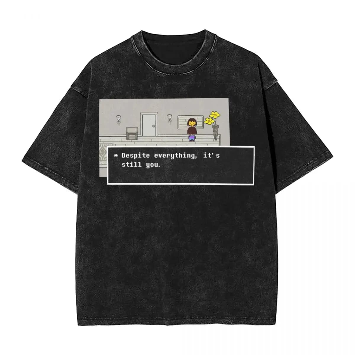 Frisk Despite tout ce n'est toujours Manga t-shirt Undertale lavé T-Shirts à manches courtes T-Shirt