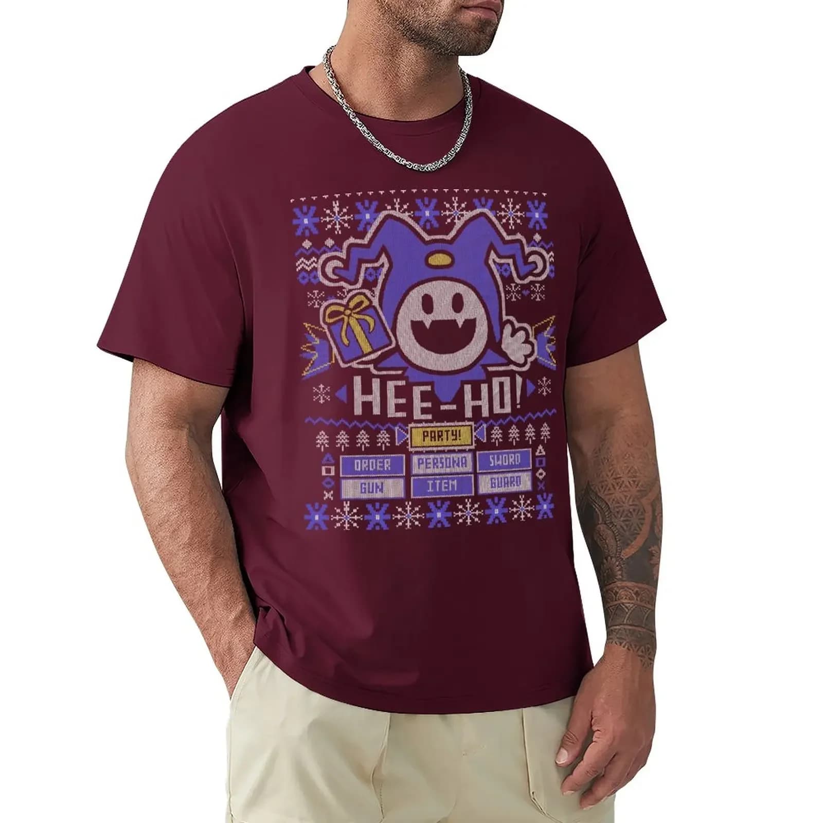 T-shirt Jack Frost pour hommes, pull de Noël, t-shirts, chemisiers à la mode