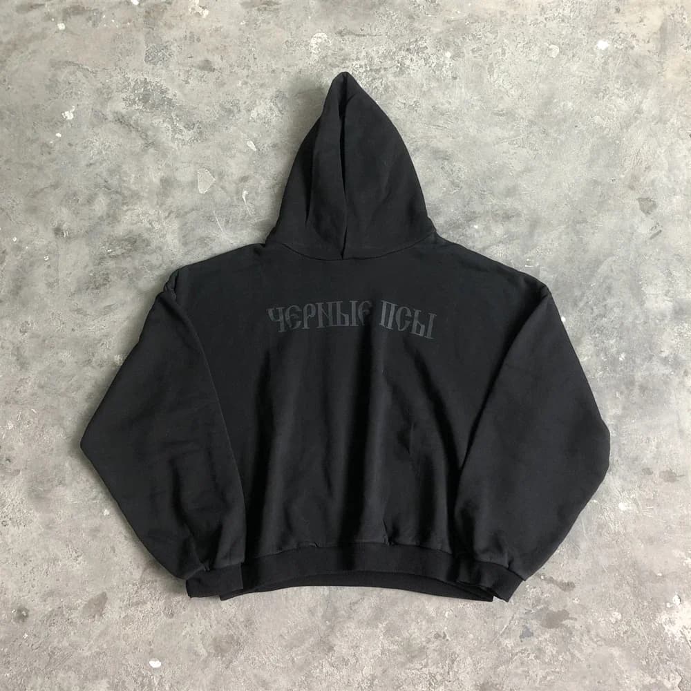 SAINT OF MICHAEL mode 1:1 KANYE WEST Streetwear sweat DONDA imprimé velours décontracté ample surdim