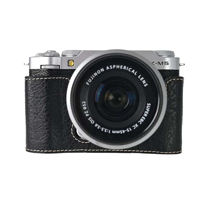 Sac pour appareil photo XM5, housse en cuir PU pour Fujifilm X-M5, coque de protection demi-corps, o