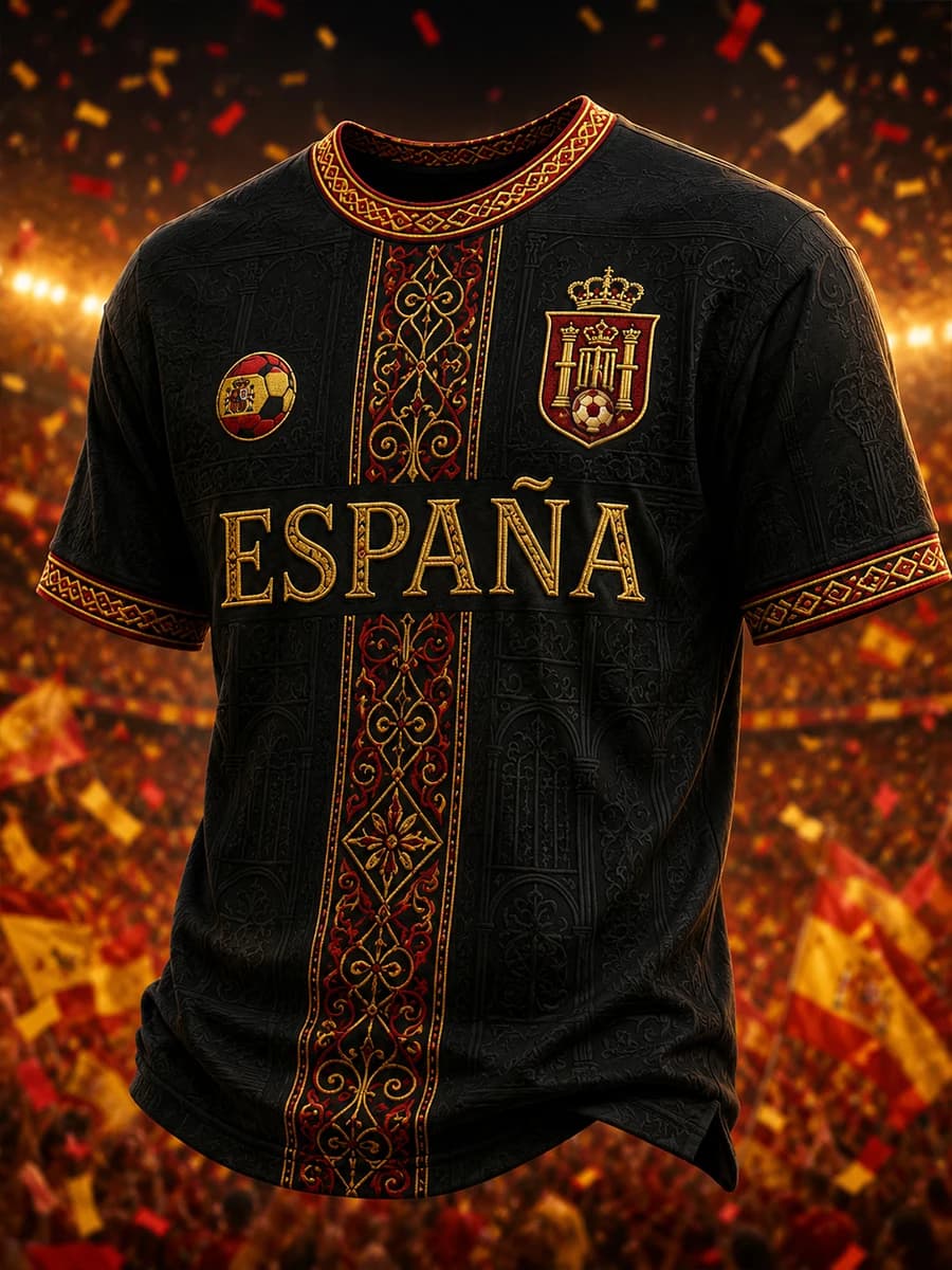 T-shirt d'entraînement de football tendance modèle 2026 - Impression numérique 3D - Confortable et r
