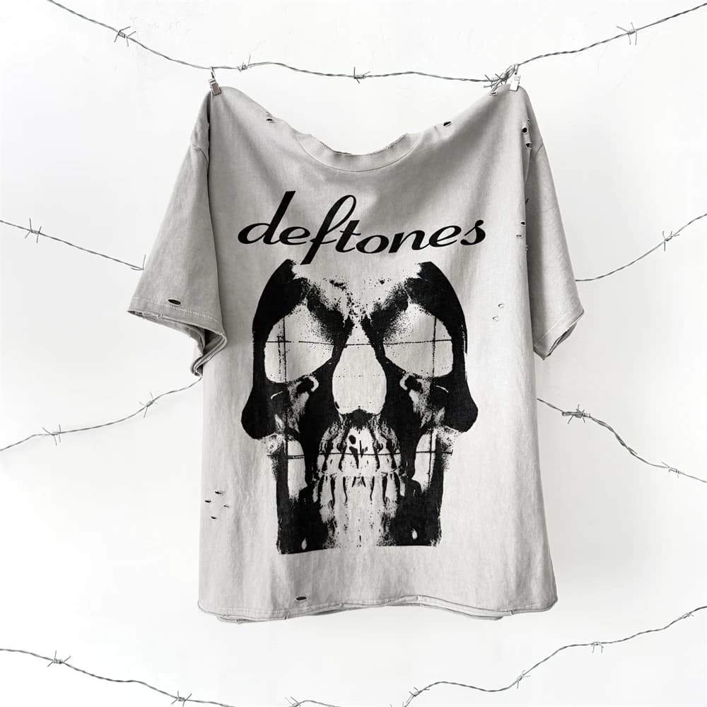 T-shirt Saint Skull Rose Lavé pour Hommes et Femmes – Qualité Supérieure