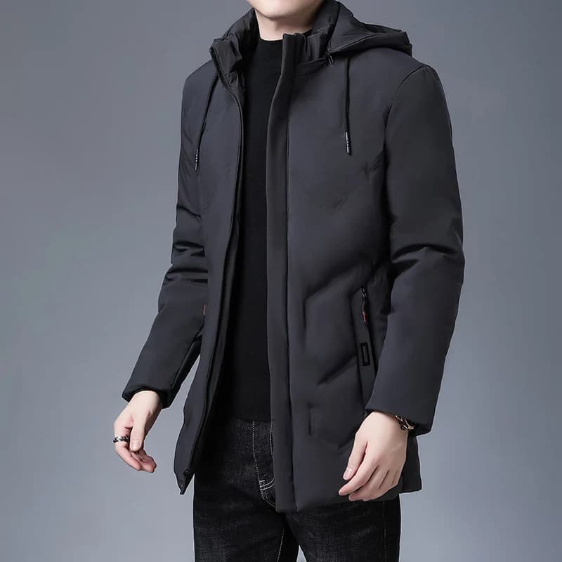 Vêtements pour hommes Top qualité nouvelle marque de mode à capuche décontracté mode longue épaissir