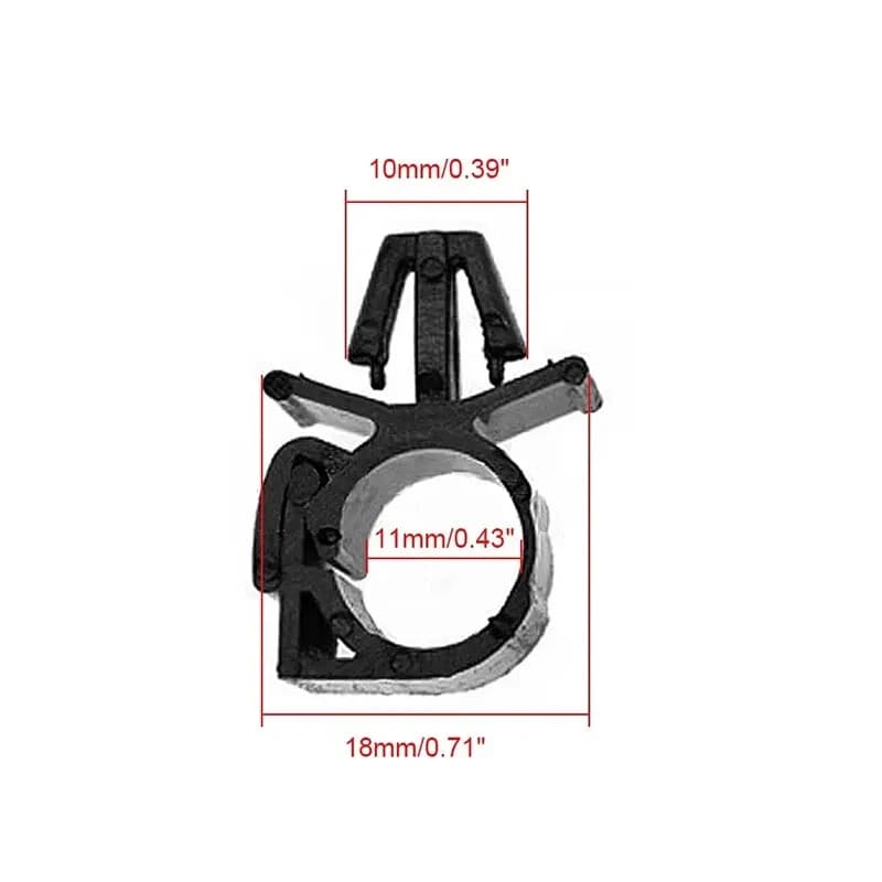 Attache de faisceau de câbles de voiture, 10 pièces, Clip de boucle fixe, câble multifonction, boucl
