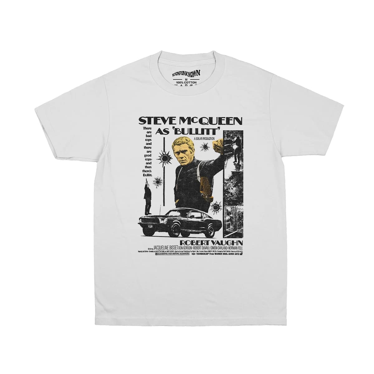 Bullitt T-Shirt 60S film Steve McQueen sale Harry Magnum Force hommes femmes manches courtes imprimé