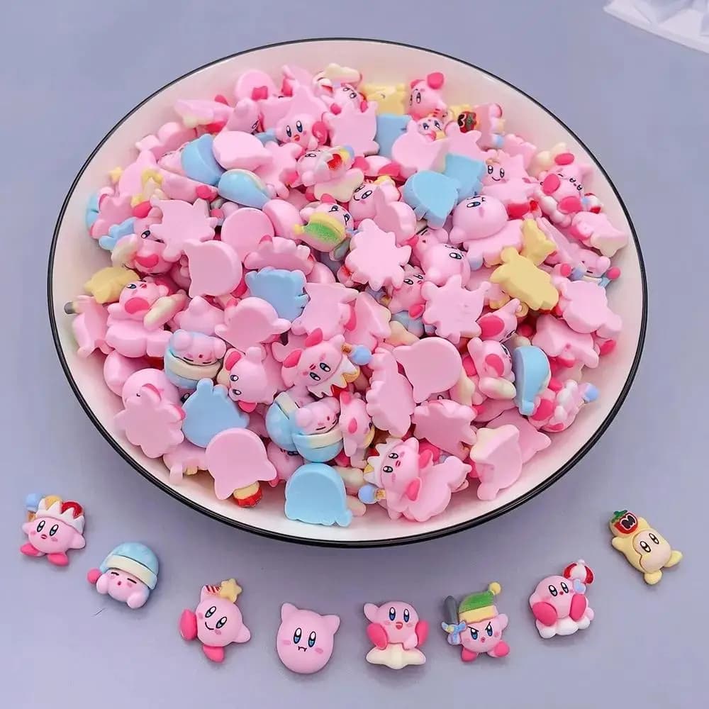 Ornements en résine de dessin animé, accessoires DIY, colle crème, coques de téléphone, pinces à che