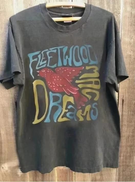 T-shirt pour hommes Fleetwood Mac Harajuku, nouveau t-shirt rétro Fleetwood Mac US Tour
