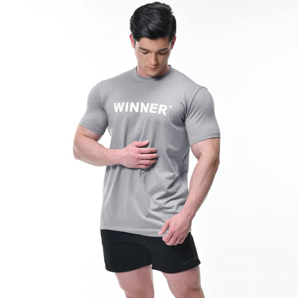 T-shirt de musculation Slim Fit pour hommes, haut d'entraînement musculaire, chemises de fitness, t-
