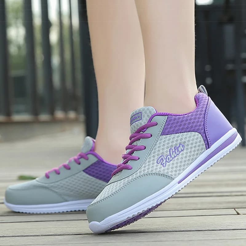 Baskets classiques pour femmes, chaussures de sport en maille respirante, décontractées, plates, Ten