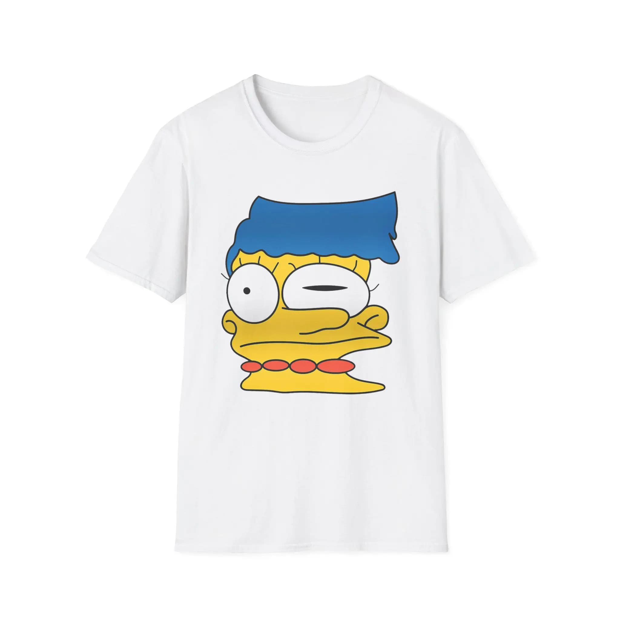 Smeared Marge-les Simpsons T-Shirt drôle les Simpsons cadeau T-shirt hommes femmes enfants col en v 