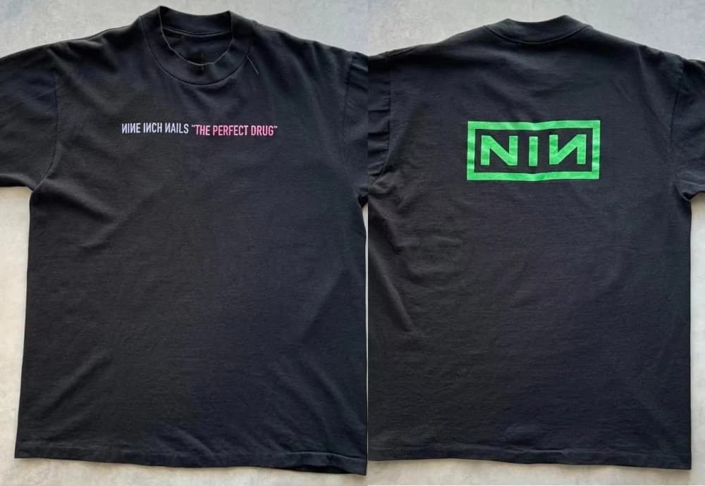 NIN Nine pouces Nails The Perfect Drug T-Shirts hommes et femmes à manches courtes marque T-shirts é