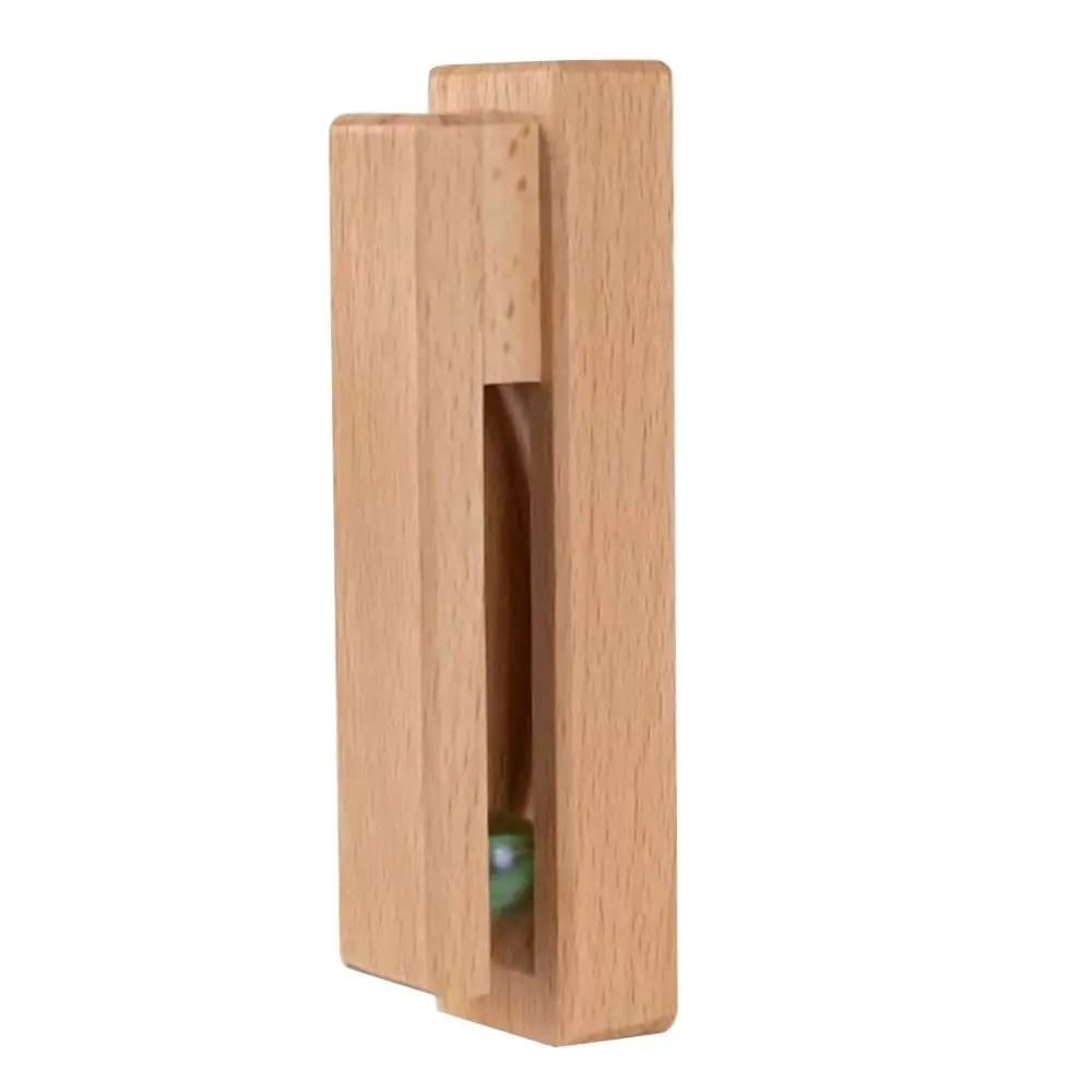 Accessoires bois crochet en bois fort adhésif poinçon gratuit bois mur crochet porte cintre manteau 