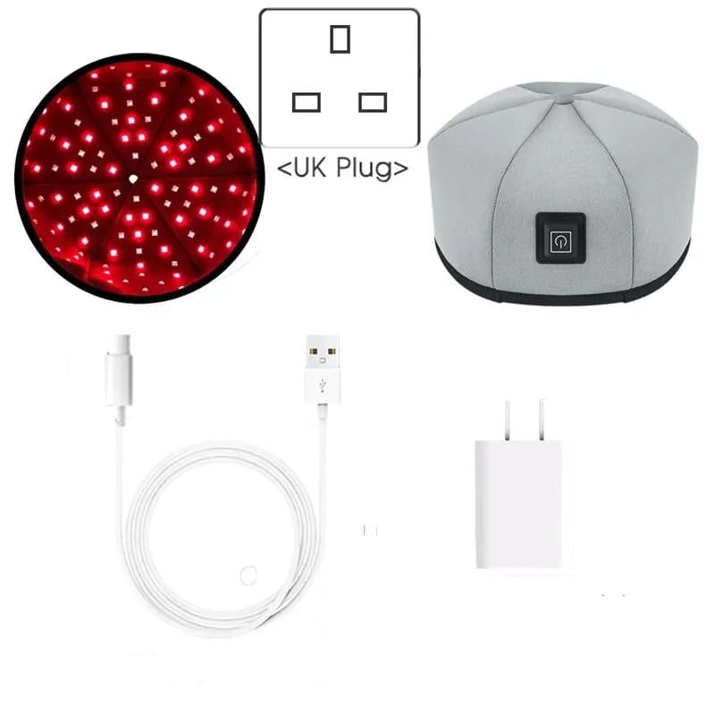Bonnet de croissance des cheveux 660 LED, dispositifs de thérapie à la lumière rouge, Anti-perte de