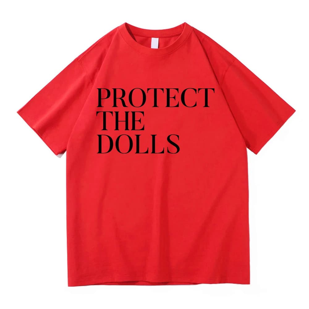 Protéger les poupées T-Shirt hommes/femmes Harajuku esthétique lettre impression T-Shirt unisexe hau