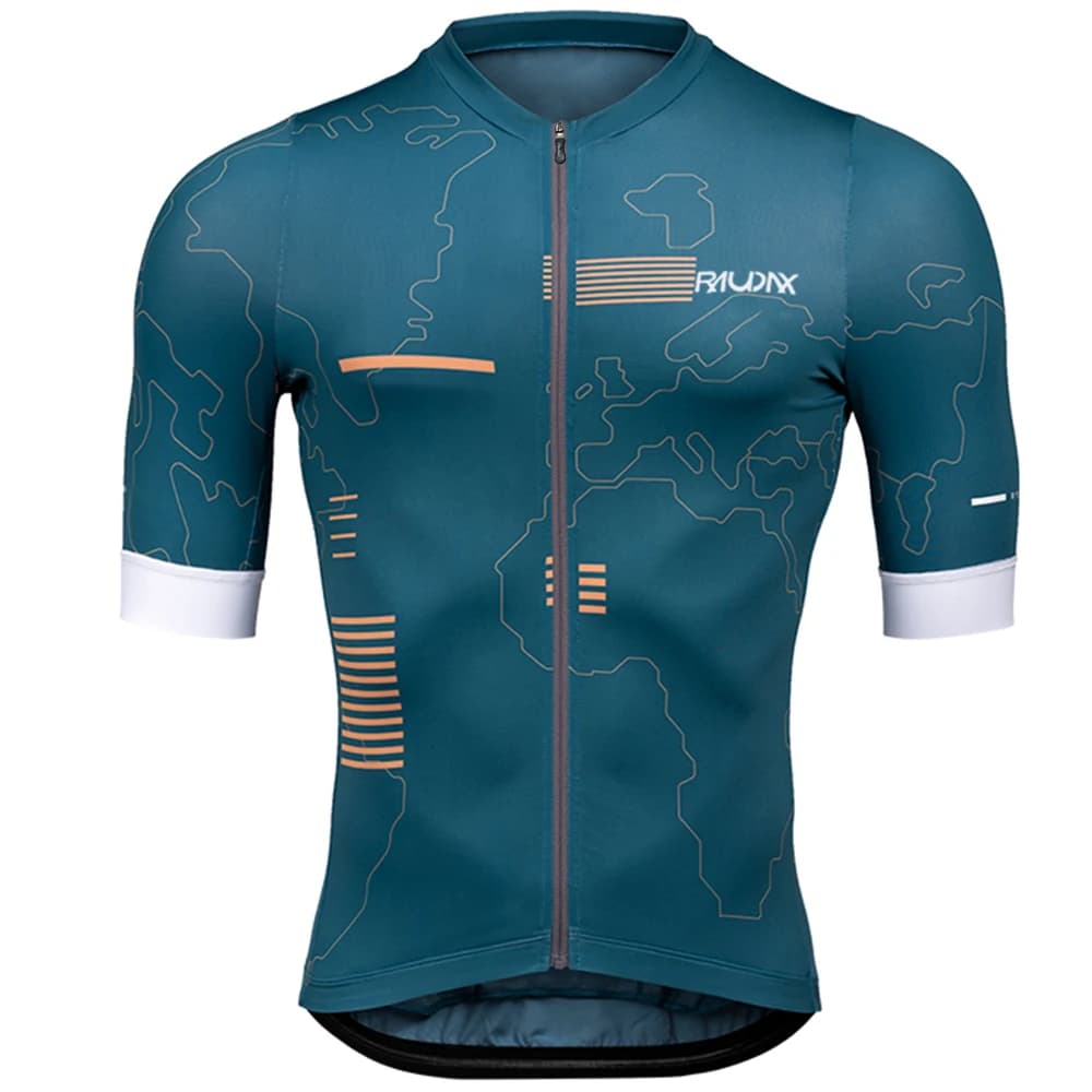 Raudax hommes été à manches courtes Maillot de cyclisme Protection UV Ropa Ciclismo course vêtements