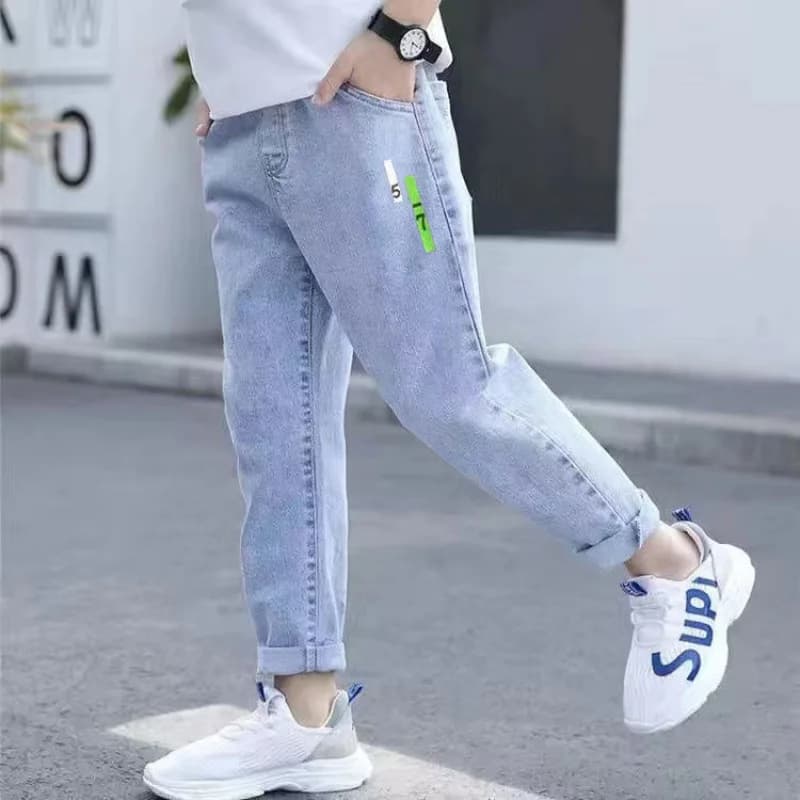 Jeans de couleur Pure pour enfants adolescents, vêtements pour bébés garçons, bas classiques, vêteme