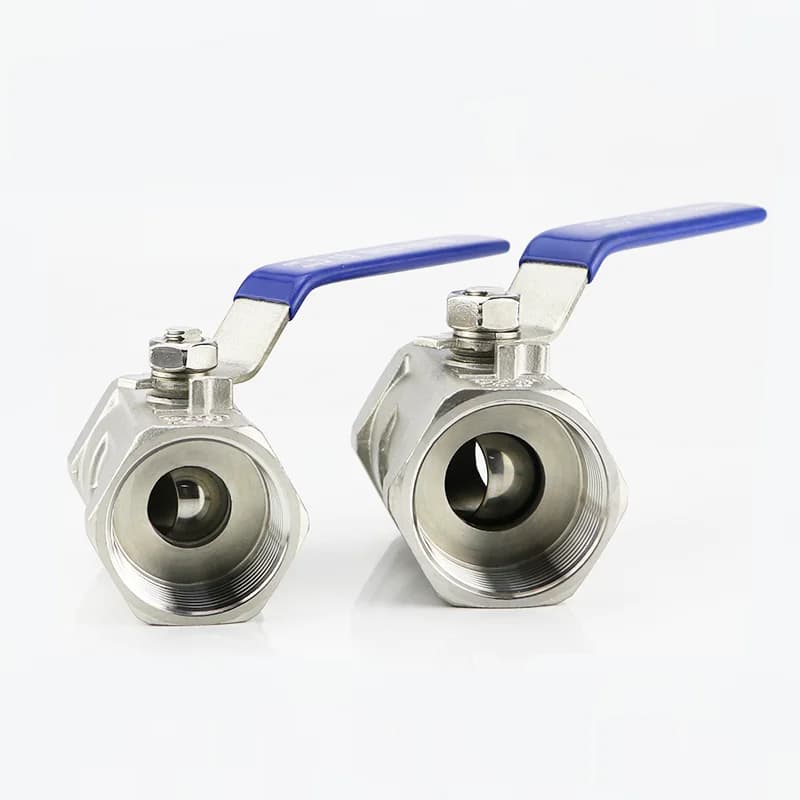 Vanne à bille en acier inoxydable, 1/4 "3/8" 1/2 "3/4" 1 "1-1/4" 1-1/2 ", vanne BSP femelle avec van