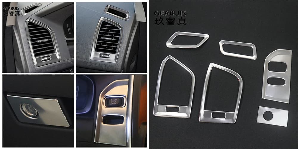 Pour Volvo XC60 2009-2017 accessoires d'intérieur automobile Console centrale AC tableau de bord sor