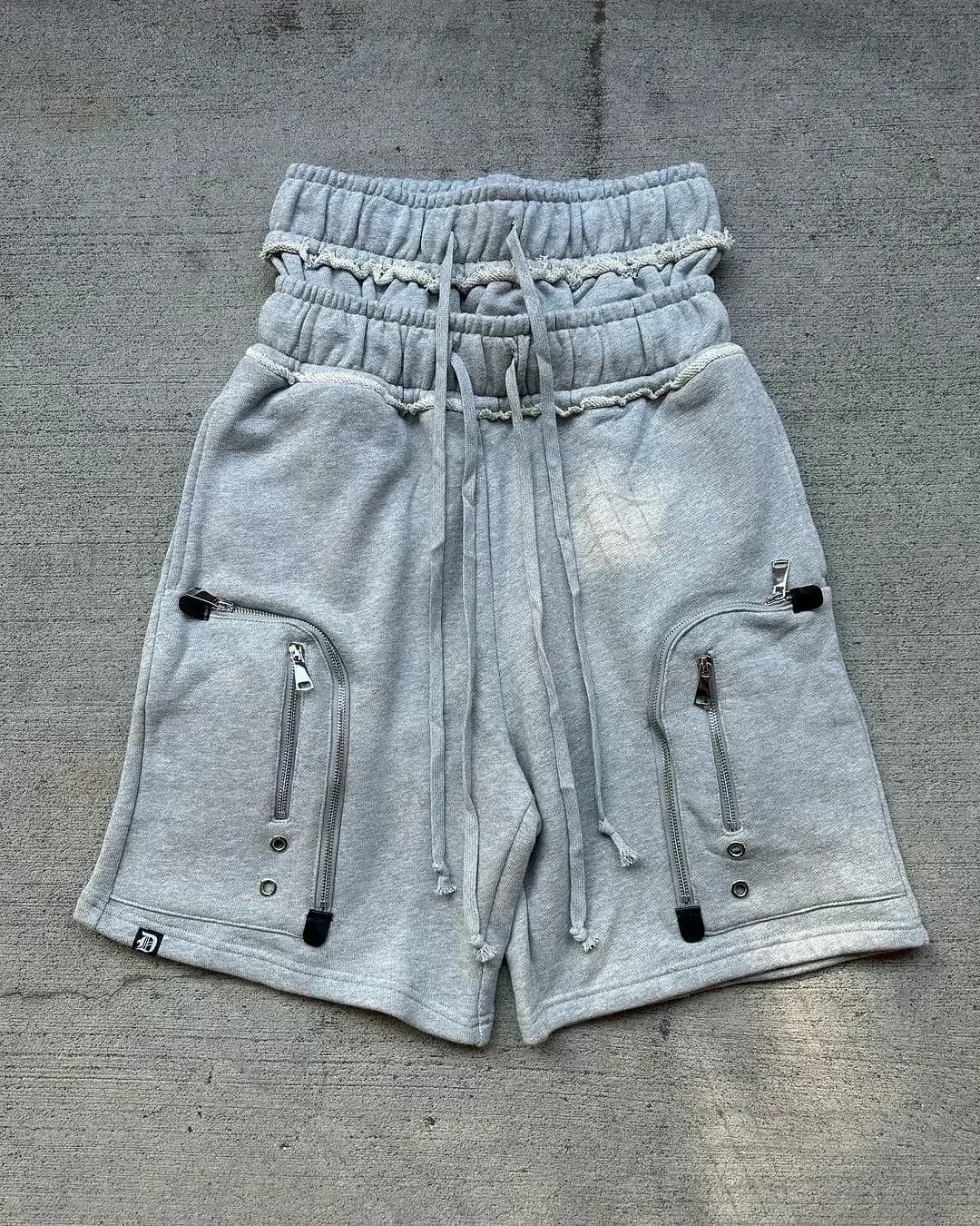 Ensemble de sweat à capuche et short pour homme, style cargo, poche, mode décontractée, basket-ball,