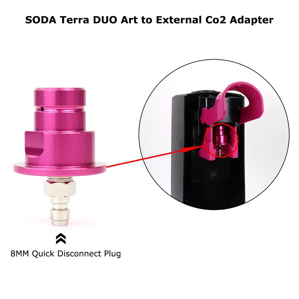 Nouveau Kit de tuyau adaptateur de remplissage de réservoir de Co2 externe SODA Terra DUO Art pour S