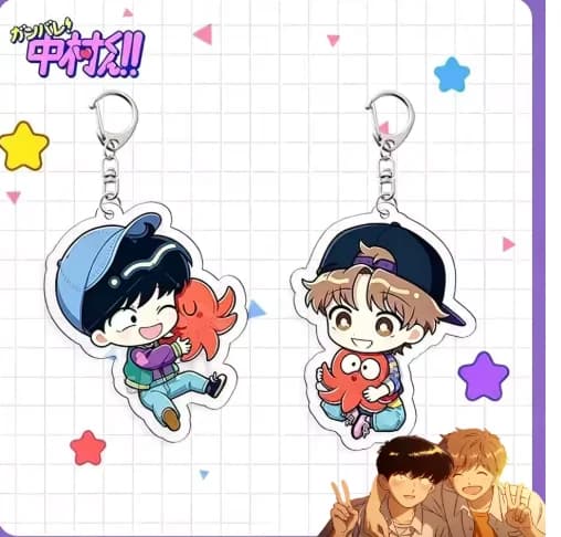 Anime Ganbare! 58mm Nakamura-kun !! Va y, Nakamura! Badge de costume de cosplay, broche en fer blanc