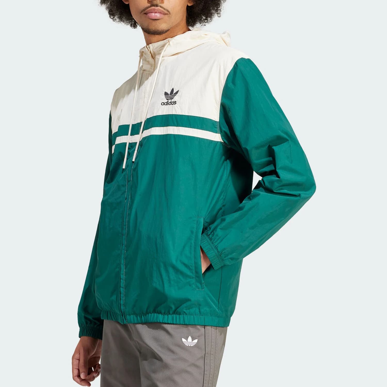 Adidas Official Genuine Originals Veste à capuche de sport rétro pour homme IU0201