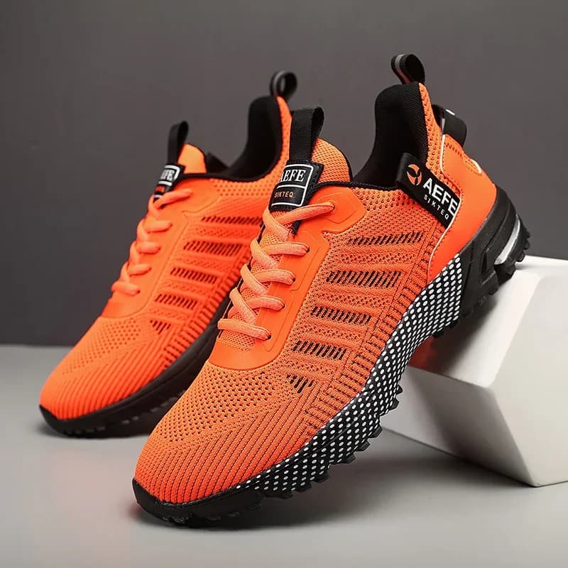 Chaussures de course tendance orange pour hommes