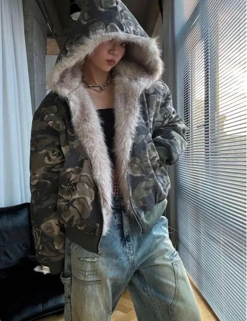 Sweat à capuche gothique Vintage feuilles Camouflage Y2Kcoats hommes femmes mode Hip Hop surdimensionné sweats