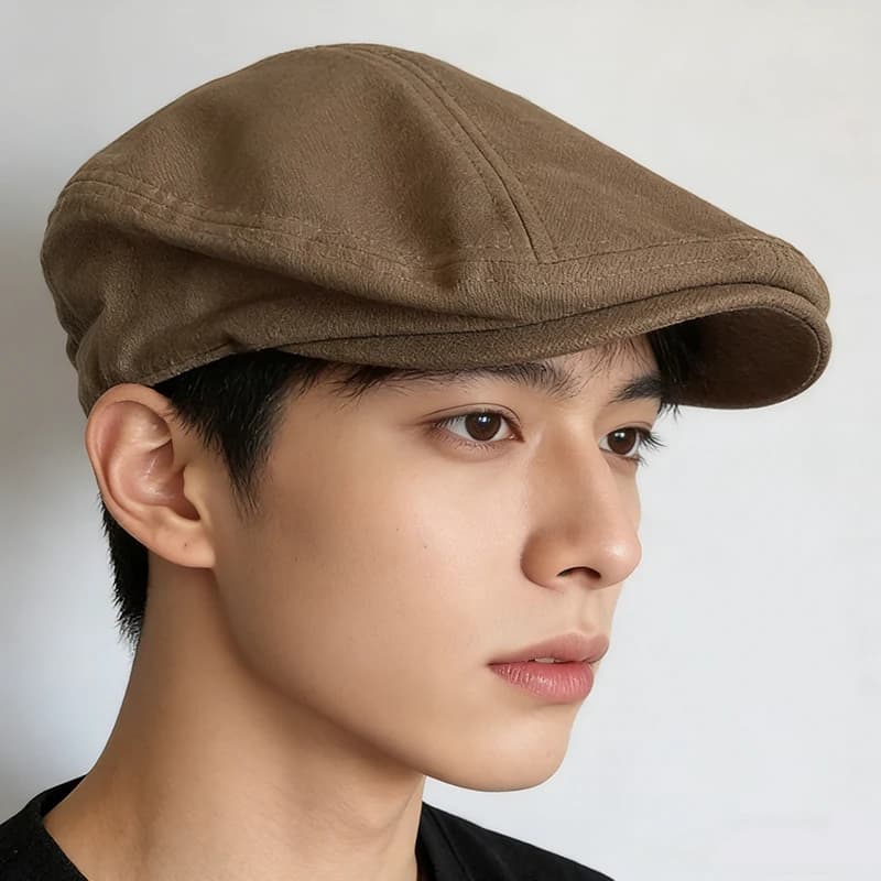 Casquette Gavroche Vintage en Lin Respirante et Légère